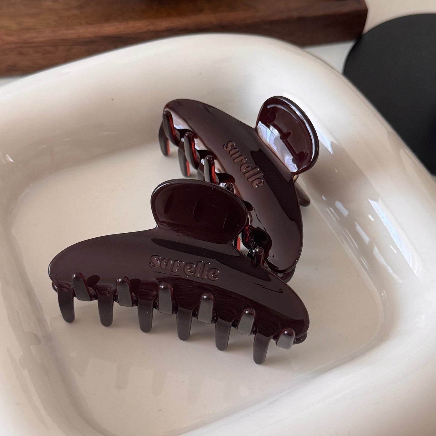 Mažas Brownie plaukų segtukas